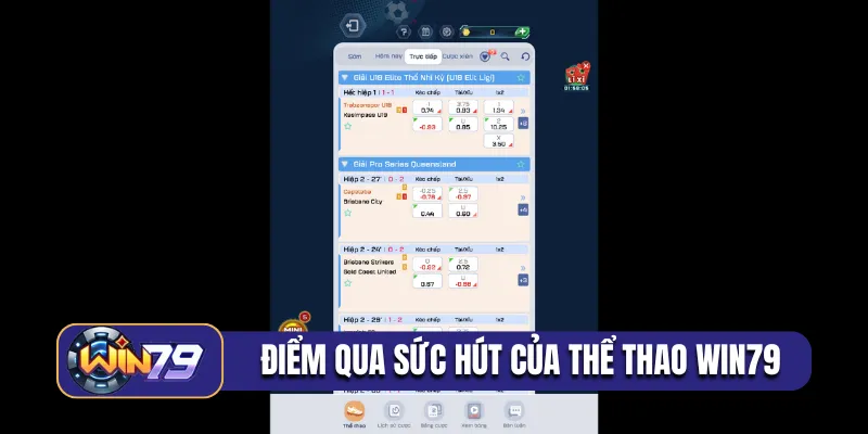 Điểm qua sức hút của thể thao Win79